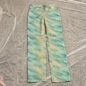 Boohoo Pastel Wave Straight Leg Jeans